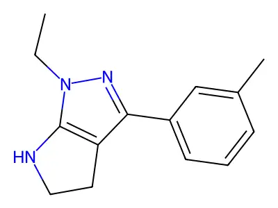 1-Ethyl-3-(m-tolyl)-1,4,5,6-tetrahydropyrrolo[2,3-c]pyrazole structure