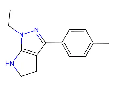 1-Ethyl-3-(p-tolyl)-1,4,5,6-tetrahydropyrrolo[2,3-c]pyrazole structure