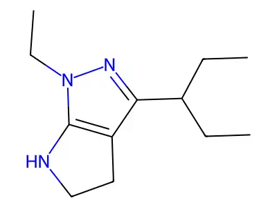 1-Ethyl-3-(pentan-3-yl)-1,4,5,6-tetrahydropyrrolo[2,3-c]pyrazole structure