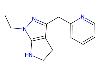 1-Ethyl-3-(pyridin-2-ylmethyl)-1,4,5,6-tetrahydropyrrolo[2,3-c]pyrazole structure