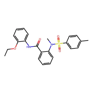 N-(2-ethoxyphenyl)-2-{methyl[(4-methylphenyl)sulfonyl]amino}benzamide structure