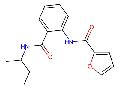 N-[2-(butan-2-ylcarbamoyl)phenyl]furan-2-carboxamide structure