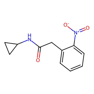 N-cyclopropyl-2-(2-nitrophenyl)acetamide structure