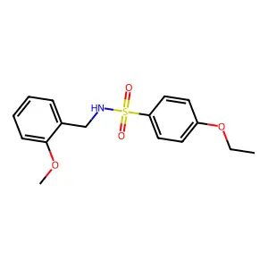 4-乙氧基-N-(2-甲氧基苄基)苯磺酰胺 structure