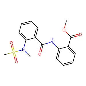 Methyl 2-({2-[methyl(methylsulfonyl)amino]benzoyl}amino)benzoate structure