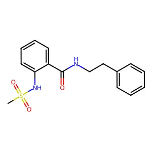 2-[(methylsulfonyl)amino]-N-(2-phenylethyl)benzamide structure