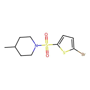 1-[(5-Bromo-2-thienyl)sulfonyl]-4-methylpiperidine structure