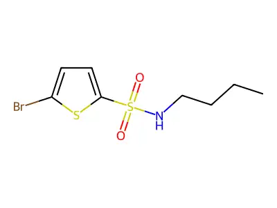 5-bromo-N-butylthiophene-2-sulfonamide structure