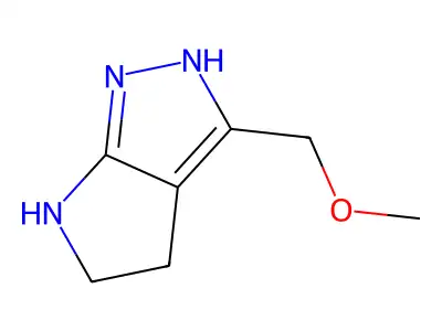 3-(Methoxymethyl)-2,4,5,6-tetrahydropyrrolo[2,3-c]pyrazole structure