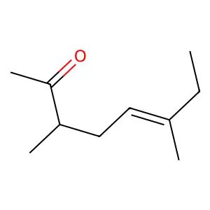 (E)-3,6-dimethyloct-5-en-2-one structure