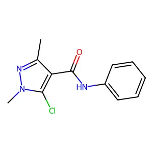 5-Chloro-1,3-dimethyl-n-phenyl-1h-pyrazole-4-carboxamide structure