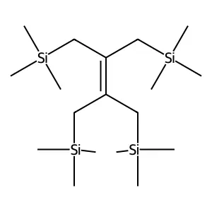 Silane, (2,3-bis(trimethylsilyl)methyl)-2-butene-1,4-diyl)bis(trimethyl- structure
