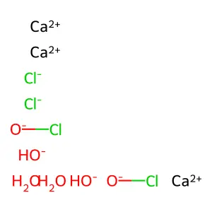 碱式次氯酸钙二水合物 structure