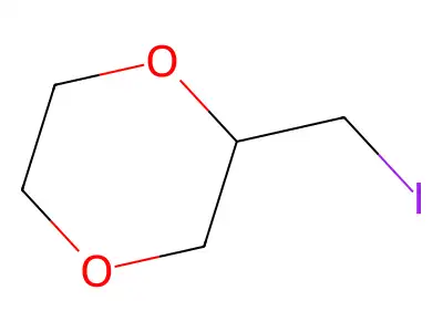 2-(Iodomethyl)-1,4-dioxane structure