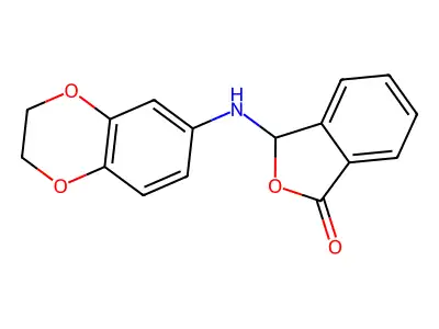 1(3H)-Isobenzofuranone, 3-((2,3-dihydro-1,4-benzodioxin-6-yl)amino)- structure