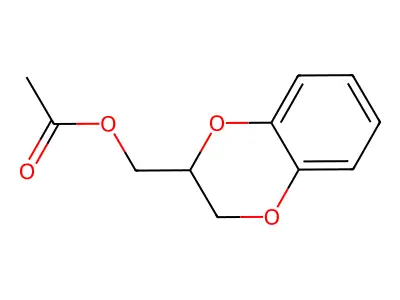 2,3-Dihydro-1,4-benzodioxin-2-ylmethyl acetate structure