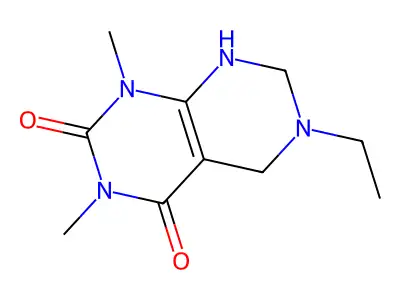 Pyrimido(4,5-d)pyrimidine-2,4(1H,3H)-dione, 5,6,7,8-tetrahydro-1,3-dimethyl-6-ethyl- structure