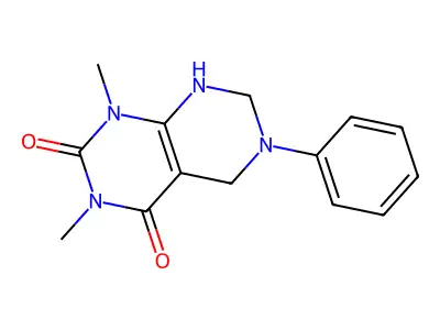 Pyrimido(4,5-d)pyrimidine-2,4(1H,3H)-dione, 5,6,7,8-tetrahydro-1,3-dimethyl-6-phenyl- structure