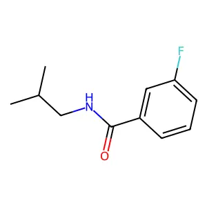 Benzamide, 3-fluoro-N-(2-methylpropyl)- structure