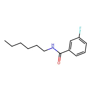 3-fluoro-N-hexylbenzamide structure