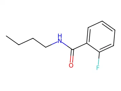 N-butyl-2-fluorobenzamide structure