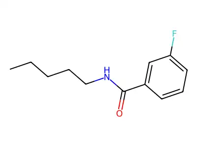 Benzamide, 3-fluoro-N-pentyl- structure