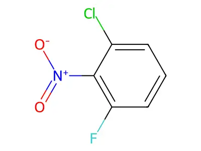 1-Chloro-3-fluoro-2-nitrobenzene structure
