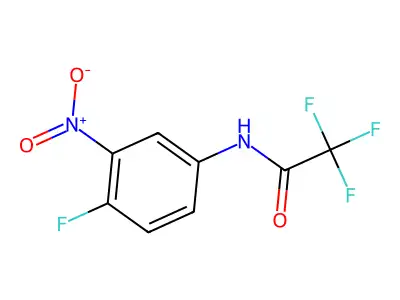 2,2,2-trifluoro-N-(4-fluoro-3-nitrophenyl)acetamide structure
