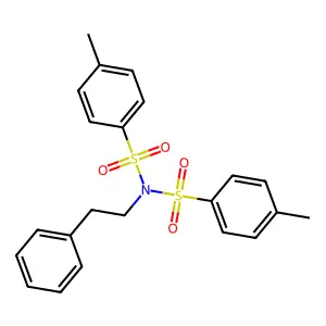 4-methyl-N-(4-methylphenyl)sulfonyl-N-(2-phenylethyl)benzenesulfonamide structure