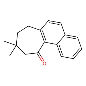 7,8,9,10-Tetrahydro-9,9-dimethyl-11H-cyclohepta[a]naphthalen-11-one structure