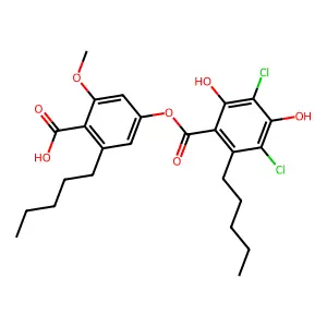 3,5-Dichloro-2'-O-methylanziaic acid structure