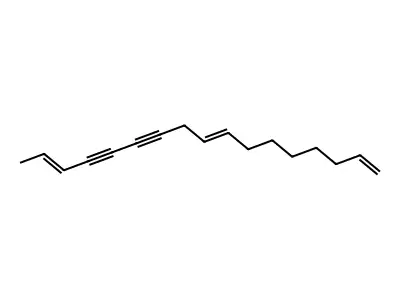 1,8,15-Heptadecatriene-11,13-diyne structure