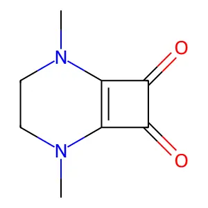 2,5-Dimethyl-2,5-diazabicyclo[4.2.0]oct-1(6)-ene-7,8-dione structure