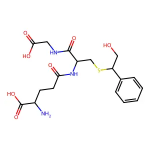 S-(1-Phenyl-2-hydroxyethyl)glutathione structure