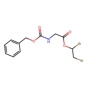 N-苄氧羰基甘氨酸1,2-二溴乙酯 structure
