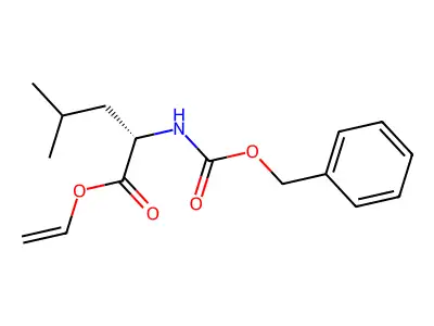 Leucine, N-carboxy-, N-benzyl 1-vinyl ester structure