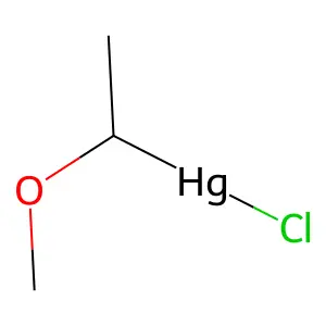 Chloro(1-methoxyethyl)mercury structure