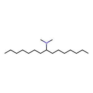 N,N-dimethylpentadecan-8-amine structure