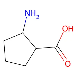 (1S,2R)-2-氨基环戊烷-1-甲酸 structure