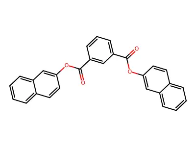 Dinaphthalen-2-yl benzene-1,3-dicarboxylate structure