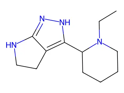 3-(1-Ethylpiperidin-2-yl)-1,2,4,5-tetrahydropyrrolo[2,3-c]pyrazole structure