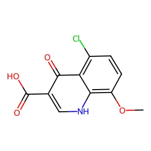5-Chloro-4-hydroxy-8-methoxyquinoline-3-carboxylic acid structure