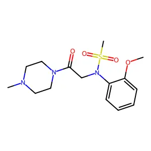 N-(2-methoxyphenyl)-N-[2-(4-methylpiperazin-1-yl)-2-oxoethyl]methanesulfonamide structure