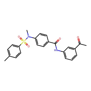 N-(3-acetylphenyl)-4-{methyl[(4-methylphenyl)sulfonyl]amino}benzamide structure