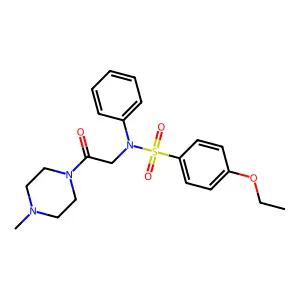 4-ethoxy-N-[2-(4-methylpiperazin-1-yl)-2-oxoethyl]-N-phenylbenzenesulfonamide structure
