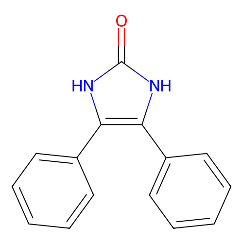 1,3-Dihydro-4,5-diphenyl-2H-imidazol-2-one structure