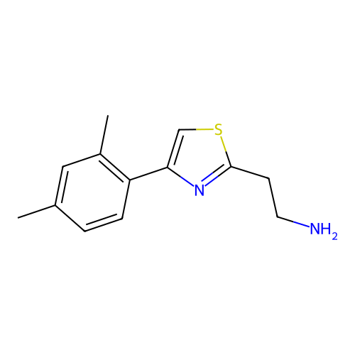2-[4-(2,4-Dimethylphenyl)-1,3-thiazol-2-yl]ethanamine structure