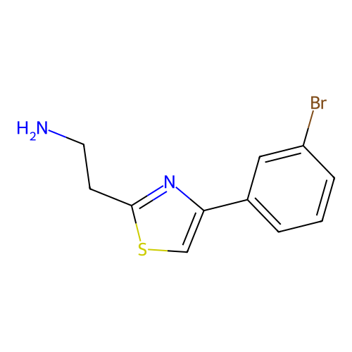 2-[4-(3-Bromophenyl)-1,3-thiazol-2-yl]ethanamine structure