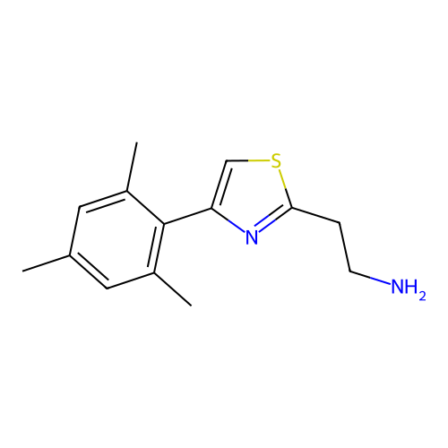 2-[4-(2,4,6-Trimethylphenyl)-1,3-thiazol-2-yl]ethanamine structure