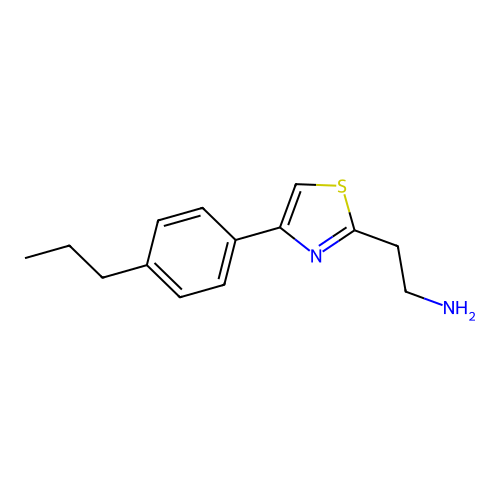 2-[4-(4-Propylphenyl)-1,3-thiazol-2-yl]ethanamine structure